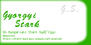 gyorgyi stark business card